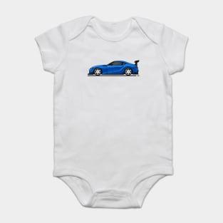 blue super car Baby Bodysuit